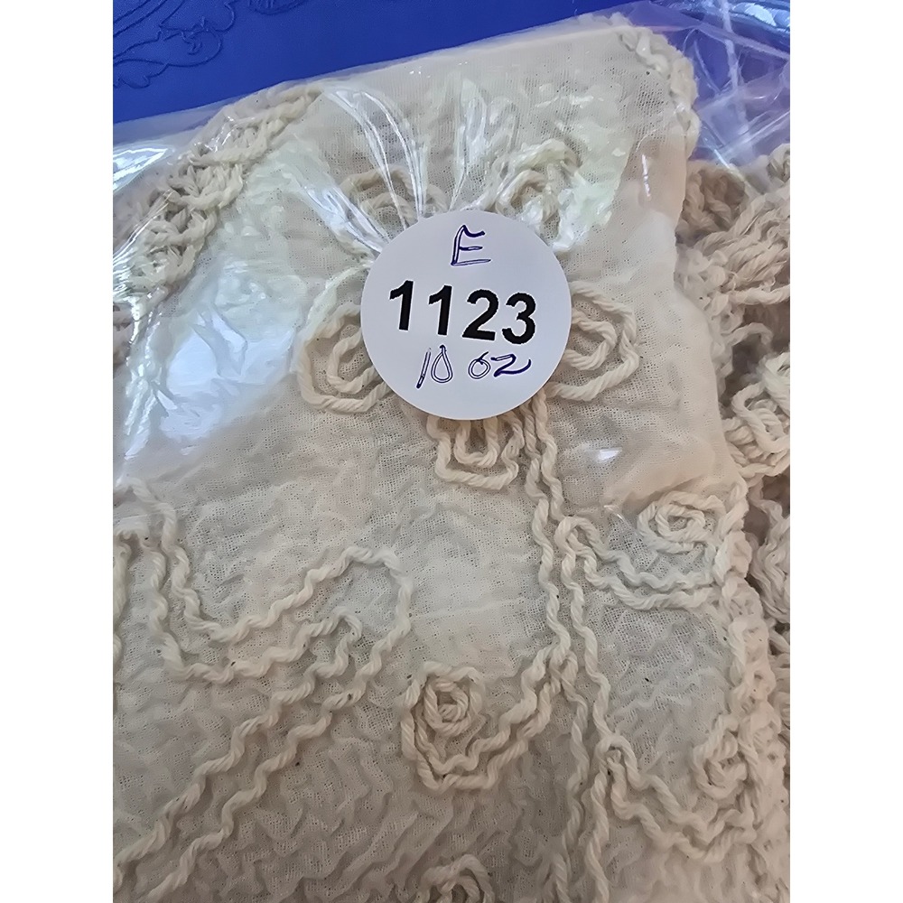 POL Womens Cream Crochet Embroidered Fringe Boho Gauze Top One Size - Picture 10 of 10